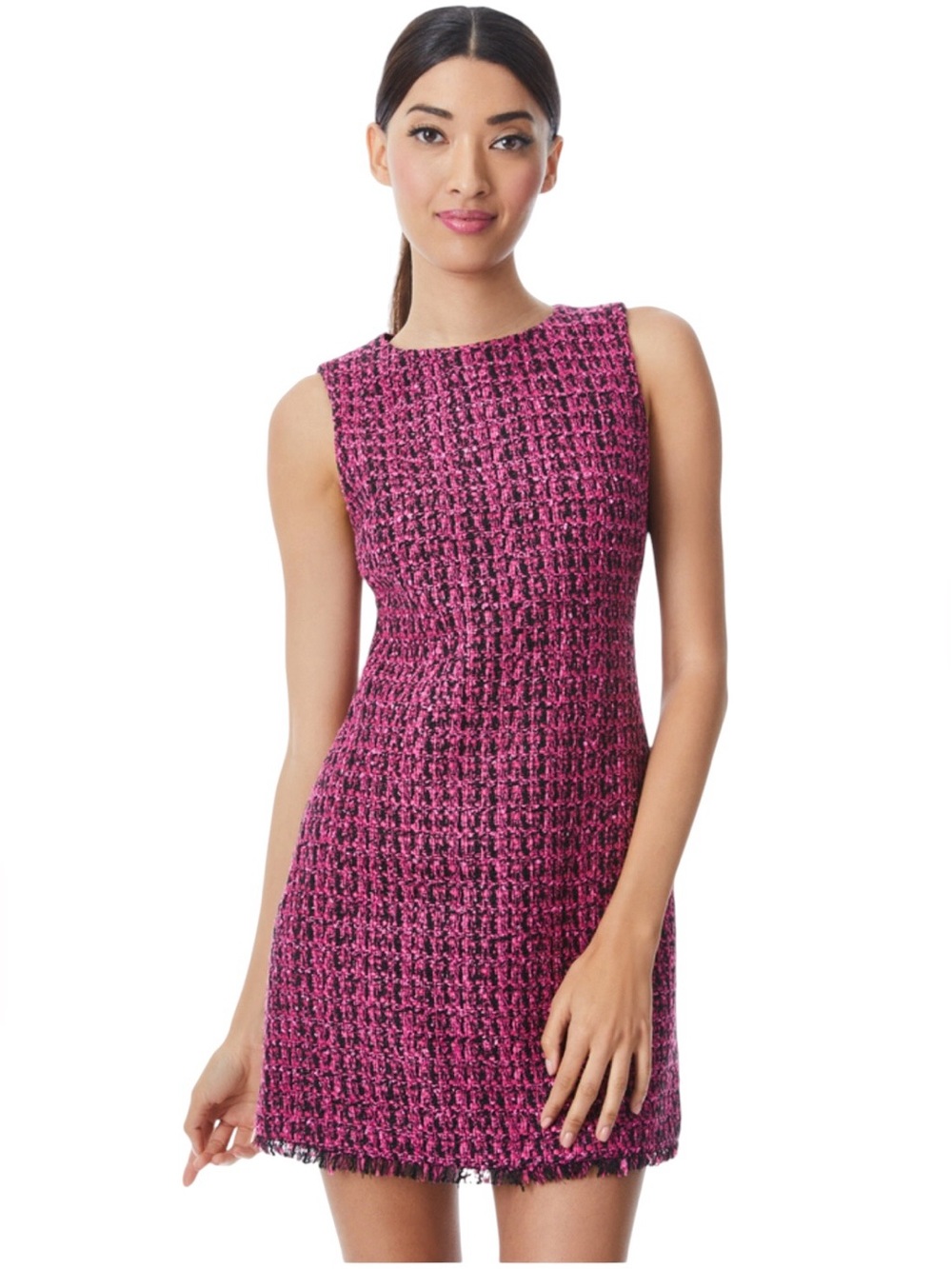 Alice + Olivia Clyde Tweed Mini Dress - Size 0